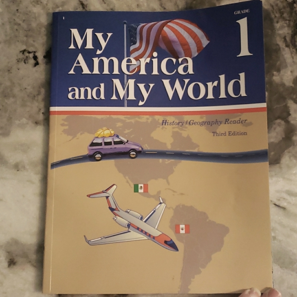 Abeka My America and My World History/Geography Reader 1st Grade Book